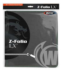 BCW Z-Folio LX 12 Pocket Binder - Gray