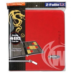 BCW Z-Folio LX 12 Pocket Binder - Red