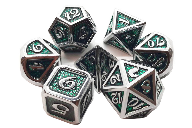 Dragon Scale Dice - Green