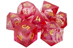 Sharp Edged Liquid Infused Dice - Crimson Fury