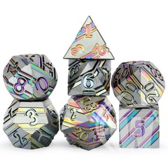 Metal Dice - Rainbow Stripe