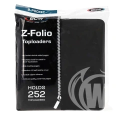 BCW 9 Pocket Folio Toploader Binder - Black