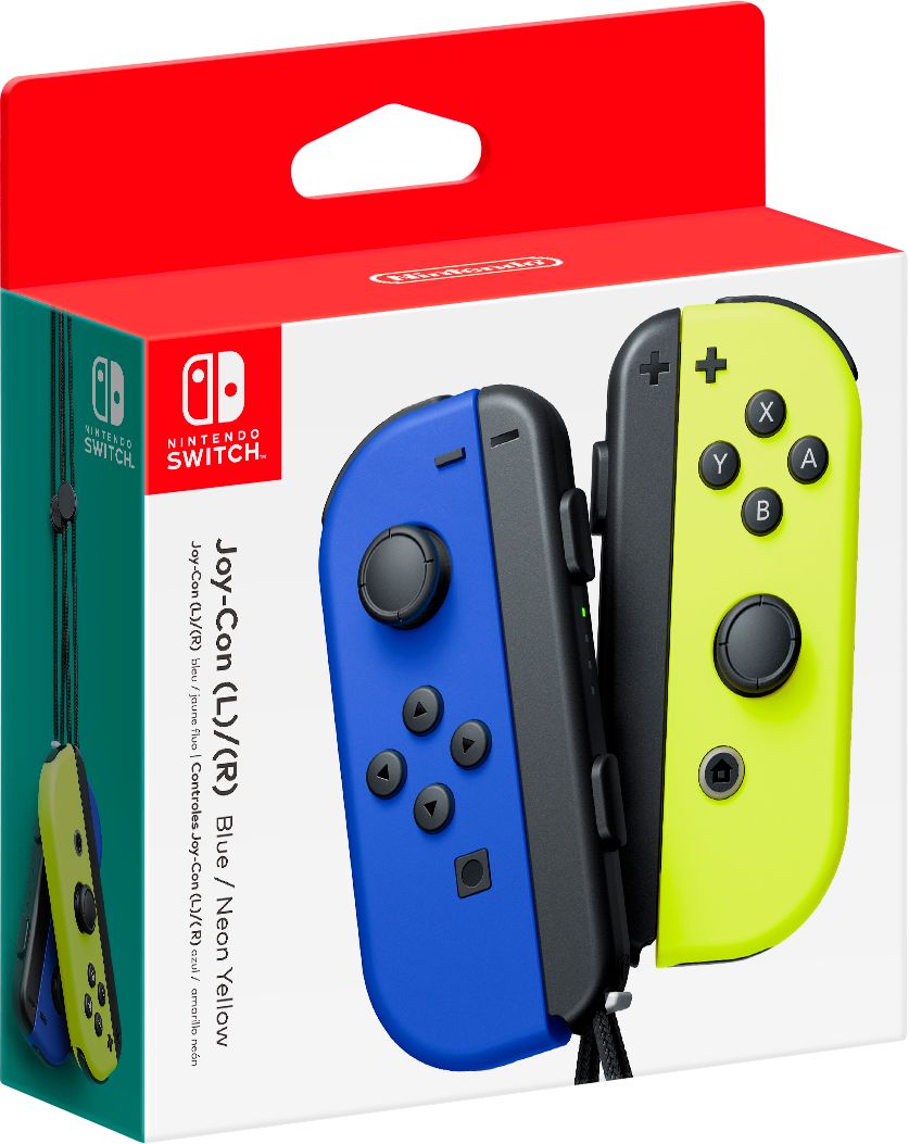 Joy-Con Blue/Neon Yellow