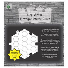 RPG Dry Erase Hexagon Game Tiles