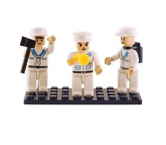 BricTek - Figurines - NAVY Trio - Ages 6+