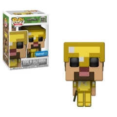 Funko POP Games Vinyl Figure Mojang Minecraft - Steve in Gold Armor 321 - EXCLUSIVE