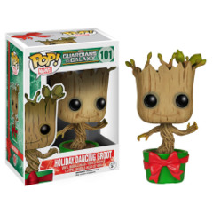 Funko POP Vinyl Bobble-Head Figure Marvel Guardians of the Galaxy Holiday Dancing Groot 101