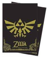 Ultra Pro - The Legend of Zelda: Black & Gold Full-View Deck Protectors 82 ct