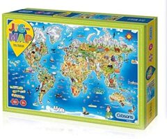 Gibsons Puzzle - Jig-Map Our World 250 pc