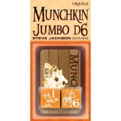 Munchkin Jumbo d6 Orange Pair of dice