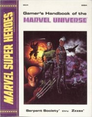 Gamer's Handbook of the Marvel Universe - Marvel Super Heroes Serpent Society RETRO 1988