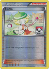 Bianca - 109/113 - Promotional - Mirror Holo Pokemon league Froakie Season 2014